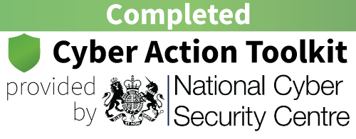 Completed Cyber Action Toolkit, provided by the UK National Cyber Security Centre